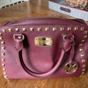 Michael kors burgundy purse